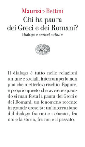 Chi ha paura dei Greci e dei Romani? Dialogo e «cancel culture»-0
