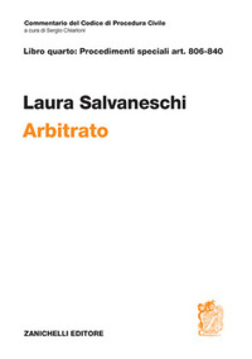 Art. 806-840. Arbitrato