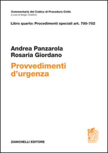Art. 700-702. Dei provvedimenti d'urgenza