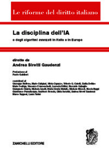 La disciplina dell'IA e degli algoritmi avanzati in Italia e in Europa
