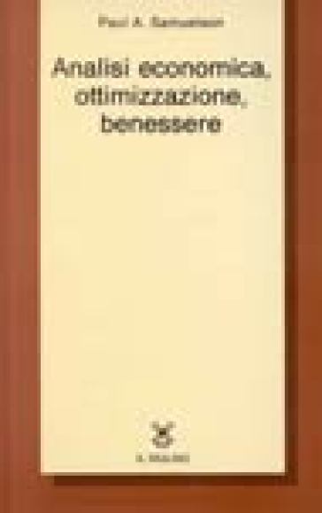 Analisi economica, ottimizzazione, benessere