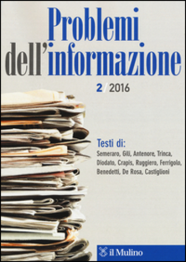 Problemi dell'informazione (2016). Vol. 2