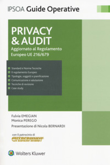 Privacy &amp; Audit. Aggiornato al Regolamento Europeo EU 216/679. Con Contenuto digitale per download e accesso online