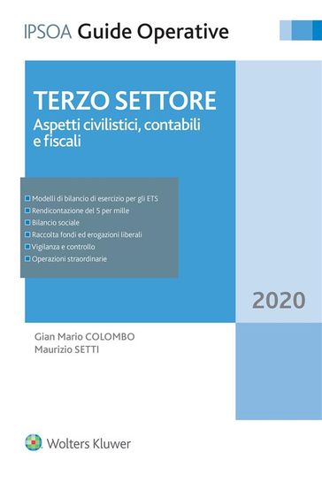 Terzo Settore - Aspetti civilistici, contabili e fiscali