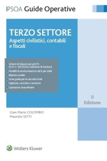 Terzo settore - Aspetti civilistici, contabili e fiscali
