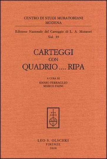 Carteggi con Quadrio... Ripa