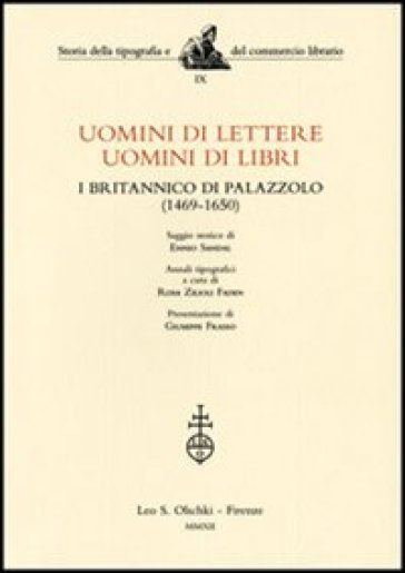 Uomini di lettere, uomini di libri. I Britannico di Palazzolo (1469-1650)