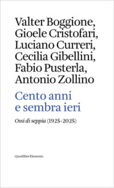 Cento anni e sembra ieri. «Ossi di seppia» (1925-2025)