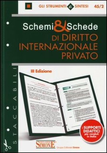 Schemi &amp; schede di diritto internazionale privato