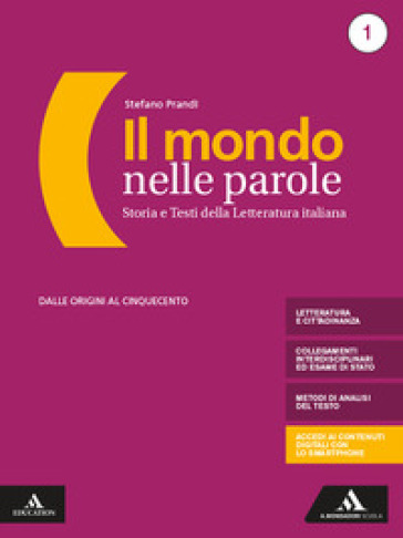 Il Mondo Nelle Parole. Con Antologia Della Divina Commedia, Tutte Le Mappe Della Letteratura E Il Nuovo Esame Di Stato. Per Il Triennio Dei Licei E ... E-Book. Con Espansione Online.... (Vol. 1)-image