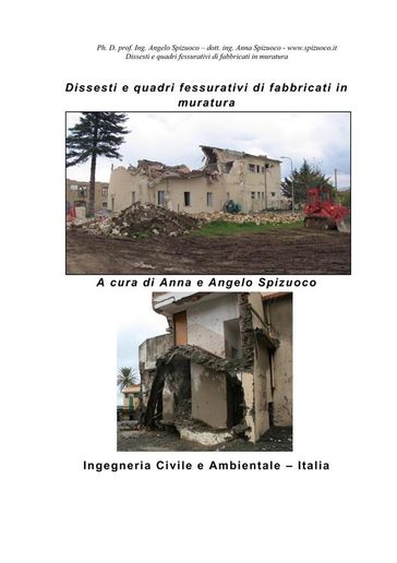 Dissesti e quadri fessurativi di fabbricati in muratura