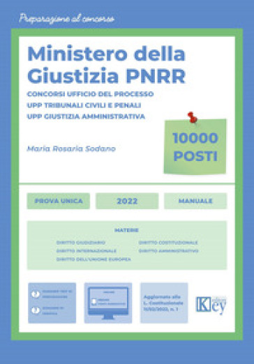 Concorsi ministeriali della giustizia piano PNRR