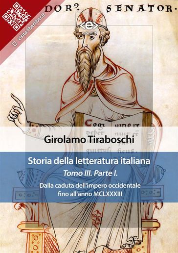Storia della letteratura italiana del cav. Abate Girolamo Tiraboschi  Tomo 3.  Parte 1