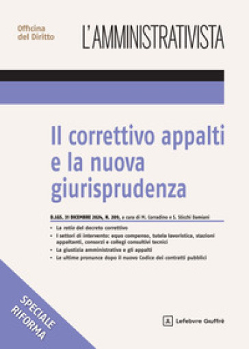 Il correttivo appalti e la nuova giurisprudenza