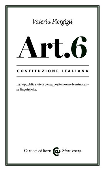 Costituzione italiana: articolo 6