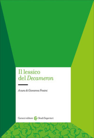 Il Lessico Del Decameron