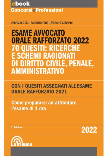 Esame avvocato - Orale rafforzato 2022