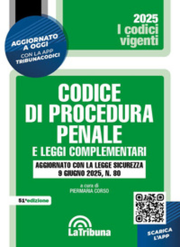 Codice di procedura penale e leggi complementari