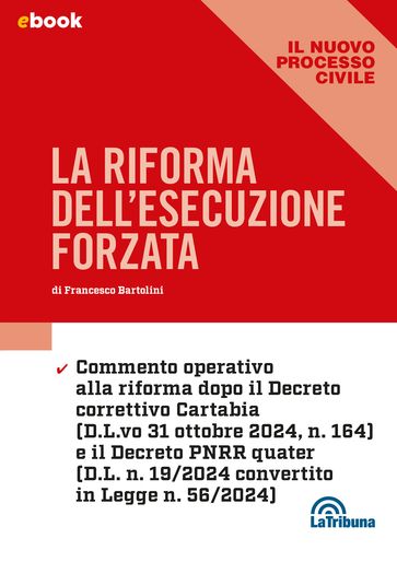 La riforma dell'esecuzione forzata
