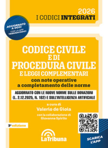 Codice civile e di procedura civile e leggi complementari