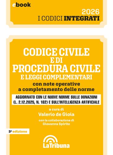 Codice civile e di procedura civile integrato