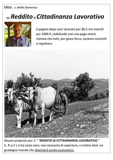 Il Reddito di Cittadinanza Lavorativo
