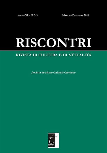 Riscontri. Rivista di Cultura e di Attualità
