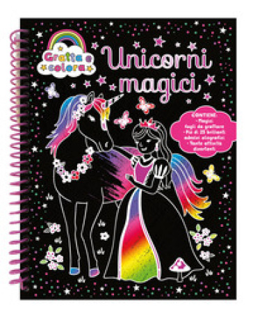 UNICORNI MAGICI. GRATTA E COLORA. EDIZ.