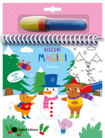 Inverno. Disegni magici. Ediz. a colori. Con pennarello ad acqua