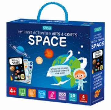 Space. My first activities arts & crafts. Ediz. a colori. Con 200 decals. Con 4 scenes. Con 50 stickers