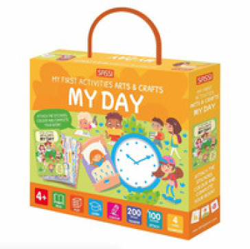 My day. My first activities arts &amp; crafts. Ediz. a colori. Con 200 decals. Con 4 scenes. Con 100 Adesivi