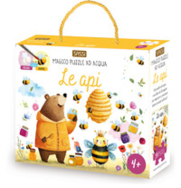 Le api. Magico puzzle ad acqua. Ediz. illustrata. Con pennello. Con puzzle da 54 pezzi