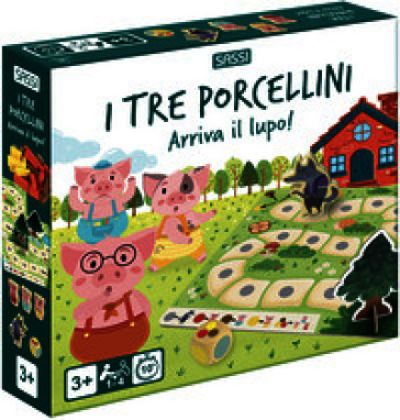 I tre porcellini. Arriva il lupo! I miei primi giochi di società. Nuova ediz. Con casetta 3D da costruire. Con pedine di legno. Con tabelloni. Con Carte