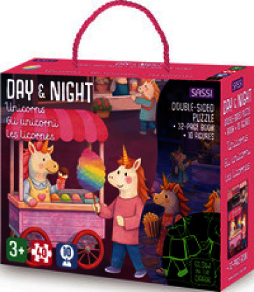 Gli unicorni. Puzzle glow in the dark. Con puzzlw