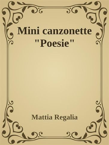 Mini canzonette "Poesie"