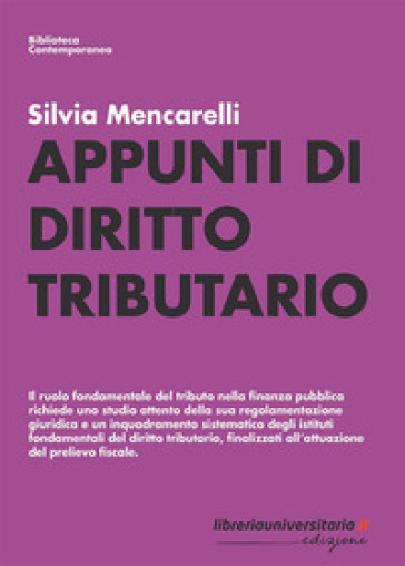 Appunti di diritto tributario