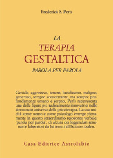 La terapia gestaltica parola per parola