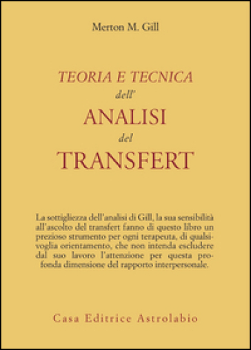 Teoria e tecnica dell'analisi del transfert