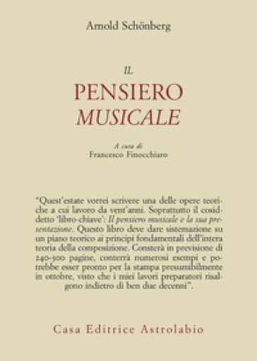 Il pensiero musicale. Testo tedesco a fronte