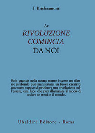 La rivoluzione comincia da noi