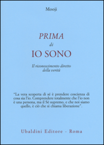 Prima di io sono. Il riconoscimento diretto della verità