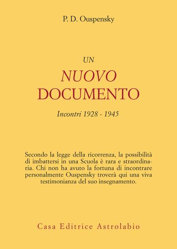 Un nuovo documento