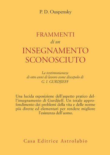 Frammenti di un insegnamento sconosciuto