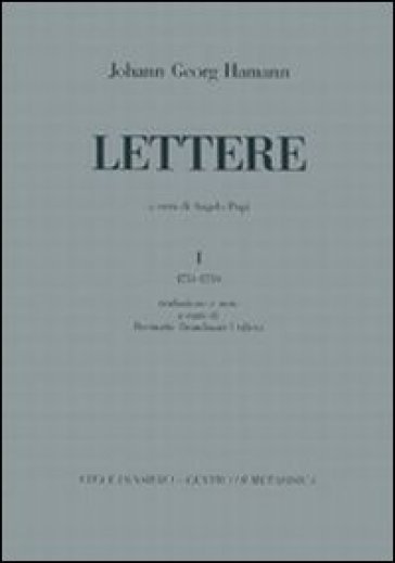 Lettere. Vol. 1: (1751-1759)
