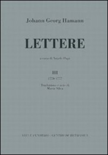 Lettere. Vol. 3: (1770-1777)