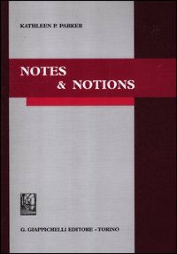 Notes &amp; notions