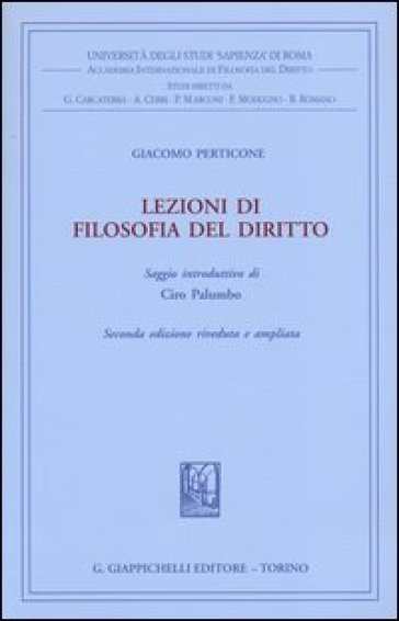 Lezioni di filosofia del diritto