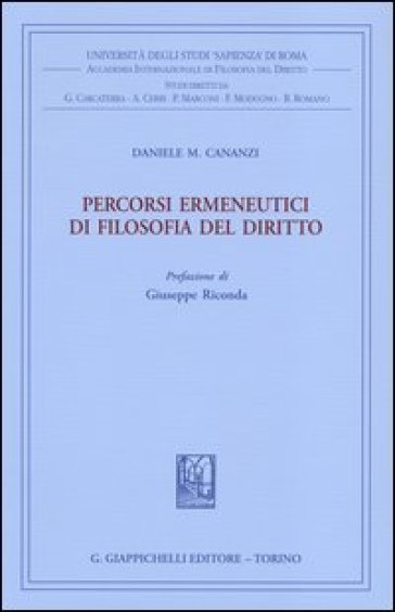 Percorsi ermeneutici di filosofia del diritto. Vol. 1