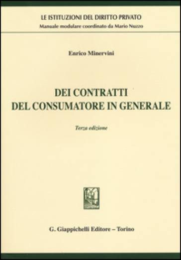 Dei contratti del consumatore in generale