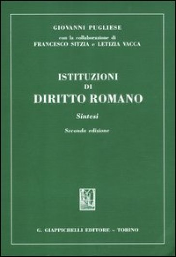 Istituzioni di diritto romano. Sintesi